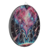Astronaut Galaxy Dartboard Dartscheibe (Vorderseite Links)