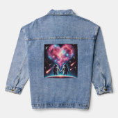 Astronaut Galaxy Denim Jacket Jeansjacke (Rückseite)