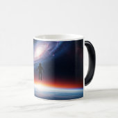 Astronaut Galaxy Earth Horizon Space Verwandlungstasse (VorderseiteRechts)