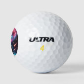 Astronaut Galaxy Golf Ball Design (Logo)