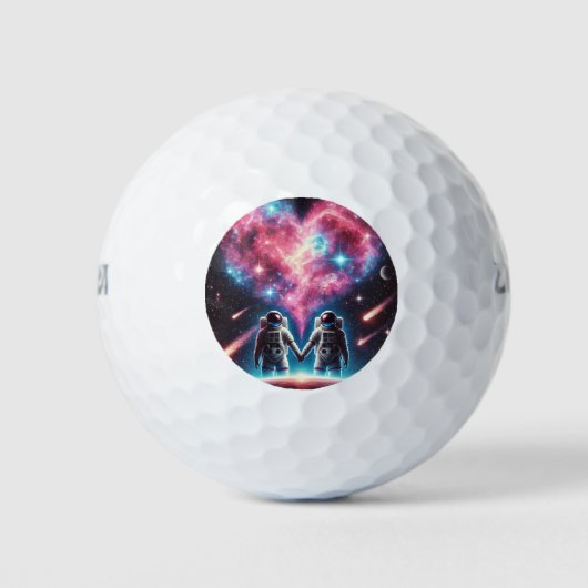 Astronaut Galaxy Golf Ball Design (Vorderseite)
