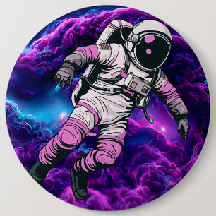 Astronaut Galaxy Lila Rose Button