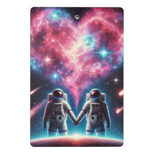 Astronaut Galaxy Mini Clipboard Klemmbrett