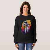 Astronaut Galaxy Space Music Guitar Sweatshirt (Vorne ganz)