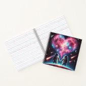 Astronaut Galaxy Spiral Notebook Notizblock (Innenseite)