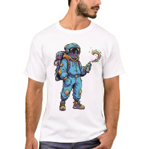 Astronaut Galaxy Sterne Graffiti Vibes T-Shirt
