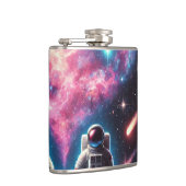 Astronaut Galaxy Vinyl Flask Flachmann (Rechts)