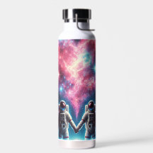 Astronaut Galaxy Wasserflasche
