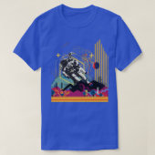Astronaut Galay Techno Club Rave Musik T-Shirt (Design vorne)