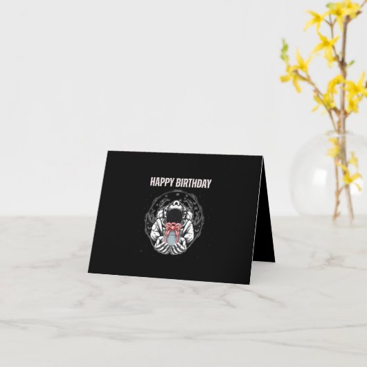 ASTRONAUT Geburtstag Karte (Gelbe Blume)