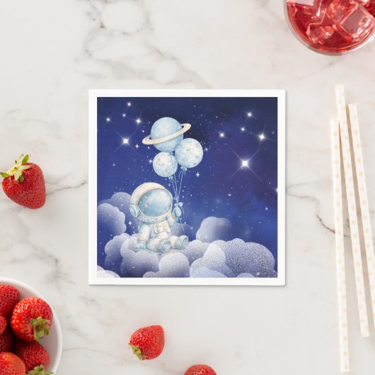 Astronaut Geburtstagsparty Serviette (Beispiel)