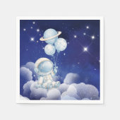 Astronaut Geburtstagsparty Serviette (Vorderseite)