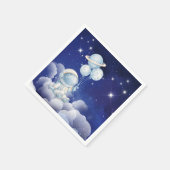 Astronaut Geburtstagsparty Serviette (Ecke)