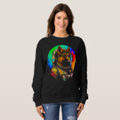 Astronaut German Shepherd Dog Sweatshirt (Vorne ganz)