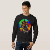 Astronaut German Shepherd Dog Sweatshirt (Vorne ganz)