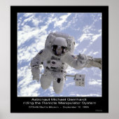 Astronaut Gernhardt-STS-69 Shuttle Mission NASA Poster (Vorne)