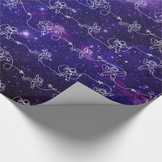 Astronaut Geschenkpapier (Ecke)
