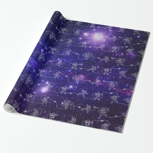 Astronaut Geschenkpapier (Ungerollt)