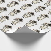 Astronaut Geschenkpapier (Ecke)