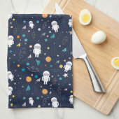 Astronaut Geschirrtuch (Viertel Falte)