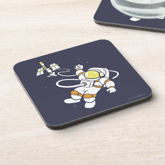 Astronaut Getränkeuntersetzer (Linke Seite)