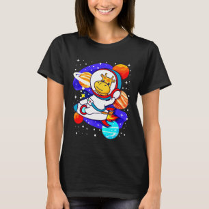 Astronaut Giraffe Baby Giraffe Space Animal T-Shirt