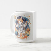 ✨ Astronaut Girl Hoodie Kaffeetasse (Vorderseite Links)