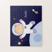 Astronaut-Girl-Kid's Personalisiert Puzzle (Vertikal)