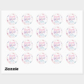Astronaut Girl's Birthday Danke, dass Sie Stickers (Blatt)