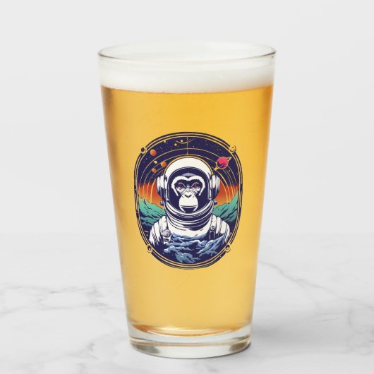Astronaut Glas (Vorne (Gefüllt))