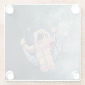 Astronaut Glasuntersetzer (Rückseite)