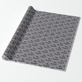 Astronaut Go-Kart Geschenkpapier (Ungerollt)