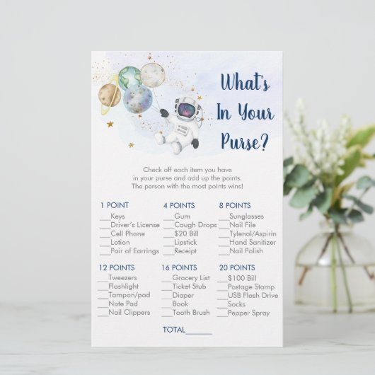 Astronaut Gold Galaxy Was ist in deinem Handspiel? (Stehend Vorderseite)