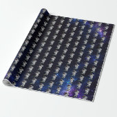 Astronaut Golf Geschenkpapier (Ungerollt)