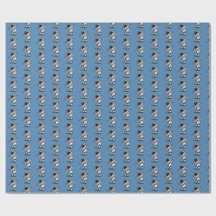 Astronaut Golf Geschenkpapier