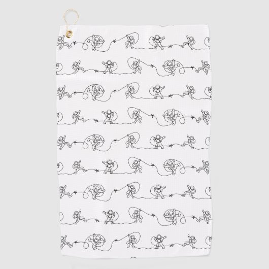 Astronaut Golf Handtuch (Vorderseite)