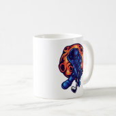 Astronaut Golf spielen Kaffeetasse (VorderseiteRechts)