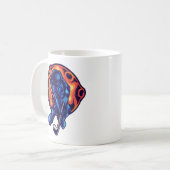 Astronaut Golf spielen Kaffeetasse (Vorderseite Links)
