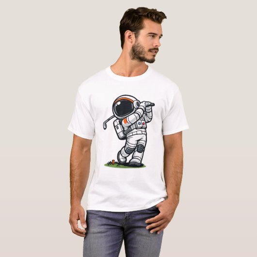 Astronaut Golf T-Shirt (Vorne ganz)