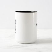 Astronaut Golf Zweifarbige Tasse (Mittel)