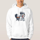 Astronaut Grillend Hoodie (Vorderseite)