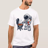 Astronaut Grillt T-Shirt (Vorderseite)