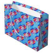 Astronaut Große Geschenktüte (Rückseite Schrägansicht)