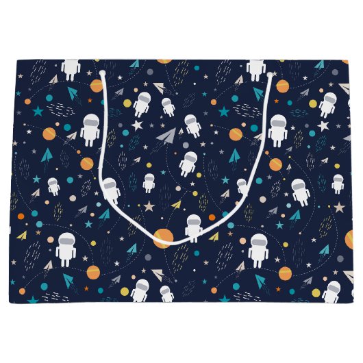Astronaut Große Geschenktüte (Vorderseite)