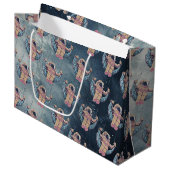 Astronaut Große Geschenktüte (Vorderseite Schrägansicht)