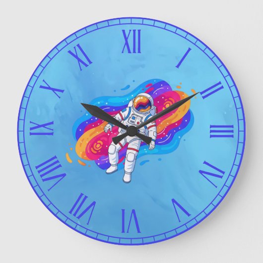 Astronaut Große Wanduhr (Vorderseite)