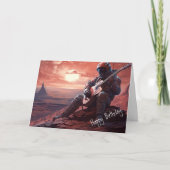 Astronaut Guitarist Playing Guitar - Birthday Karte (Vorderseite)