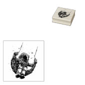 Astronaut Gummistempel (Stempel)