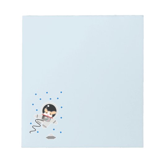 Astronaut Hamster Notizblock (Vorderseite)