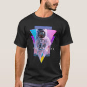 Astronaut hat den ästhetischen Vaporwave-Wellness- T-Shirt (Vorderseite)
